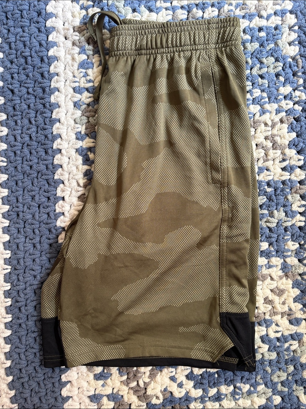 Under Armour Olive Green Camo Athletic Shorts